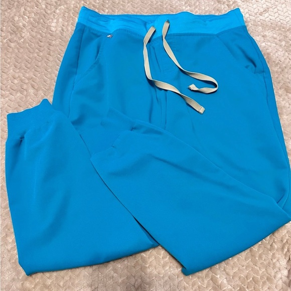 Figs Teal Zamora small petite joggers - Picture 1 of 5